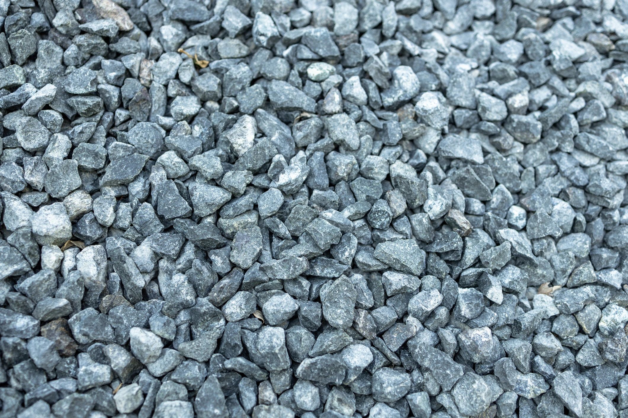 Close-up of gravel landscaping material