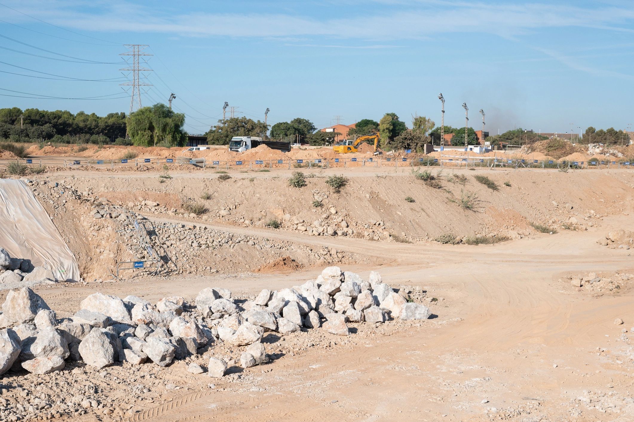 Earthworks site representing dependable supply and logistics