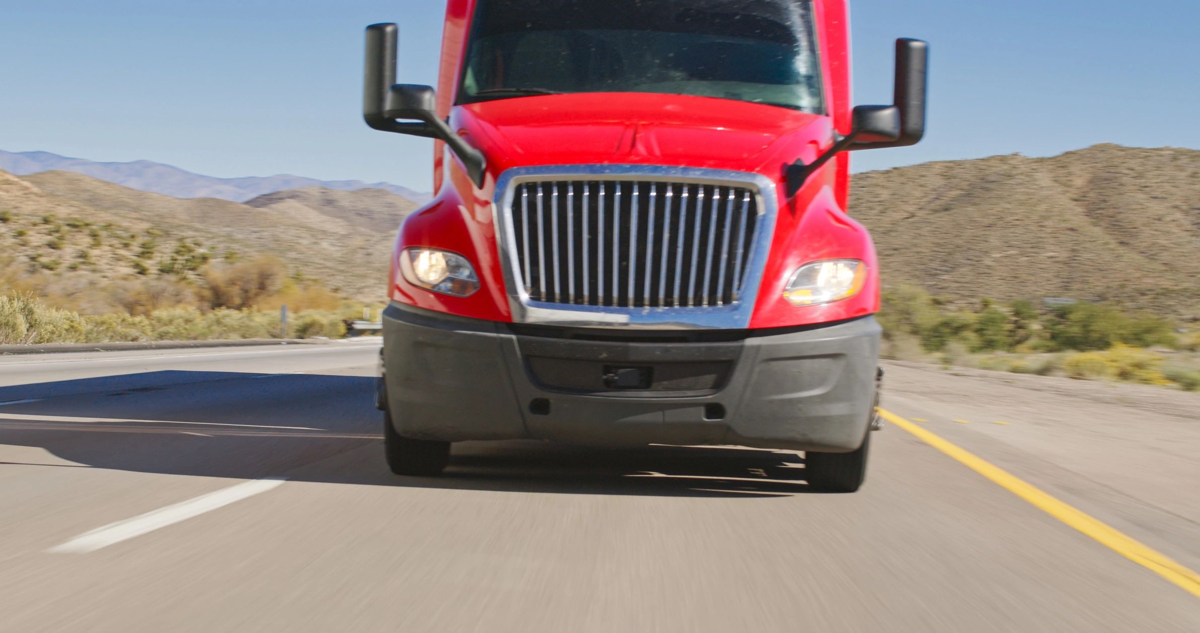 Delivery truck for bulk landscaping materials